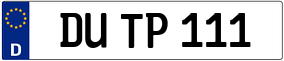 Trailer License Plate